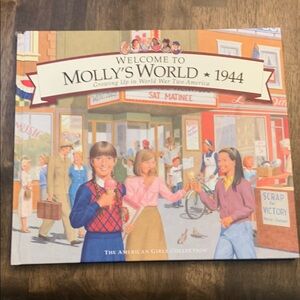 American Girl Molly's World 1944 Book - Blue Cover